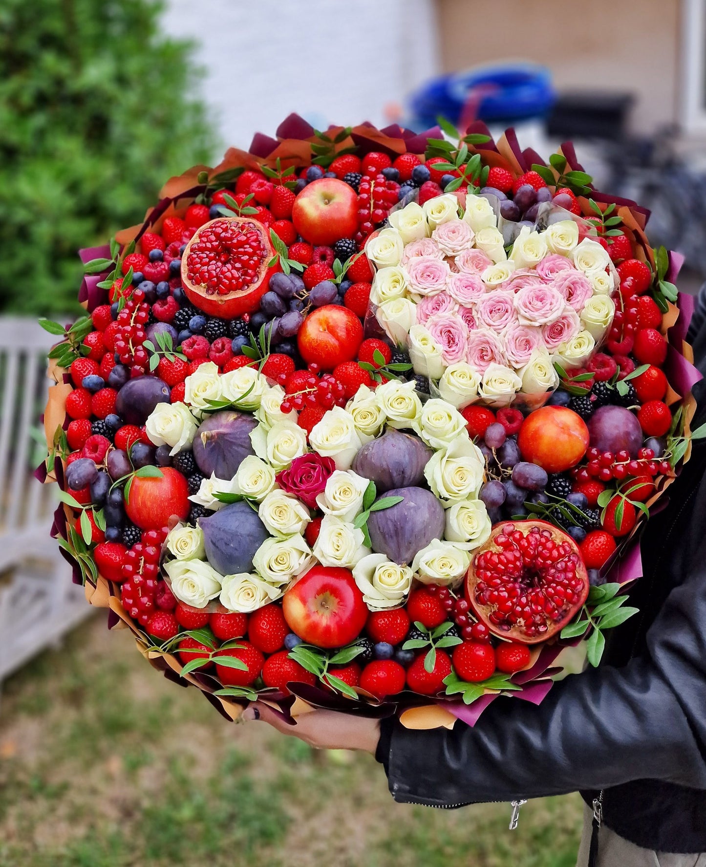 Bouquet avec logo personnalisé